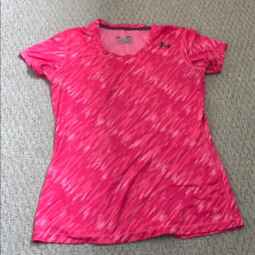 Women’s under armour breast cancer shirt-Size SM